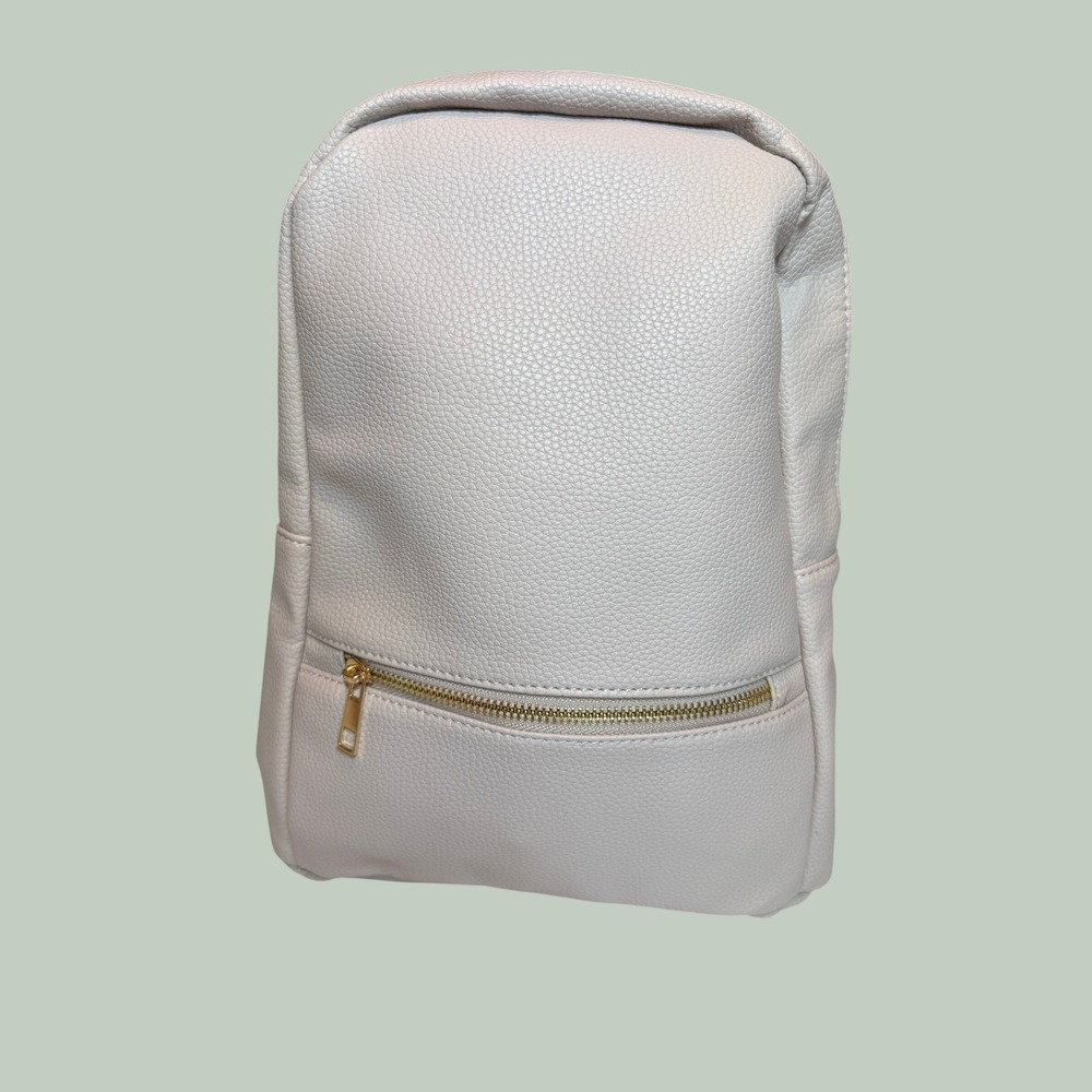 Alfa Bags Classic Collection Backpack Grey ABB0007GREY NWT Pebbled Faux Leather